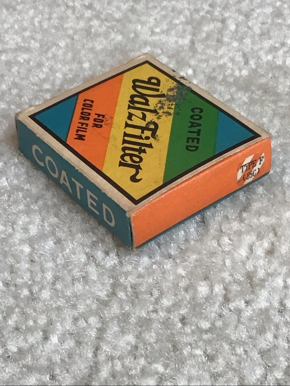 Vintage Walz Filter for Color Film with Original Packaging, Type F (85C)